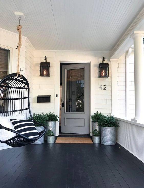 The Minimalist Look - Small Front Porch Ideas on a Budget