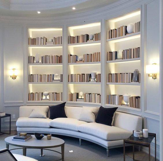 Bedroom Bookshelf Decorating Ideas With Geometric Shapes