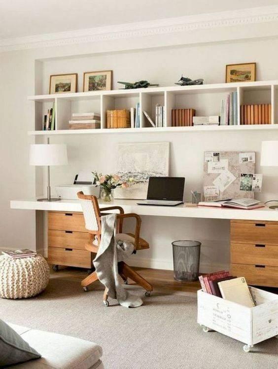 Enough Shelves and Drawers - Home Office Interior Design Ideas