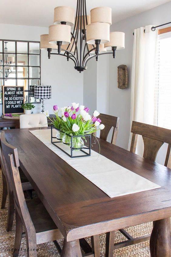 Welcoming Spring - Dining Room Table Decor Ideas