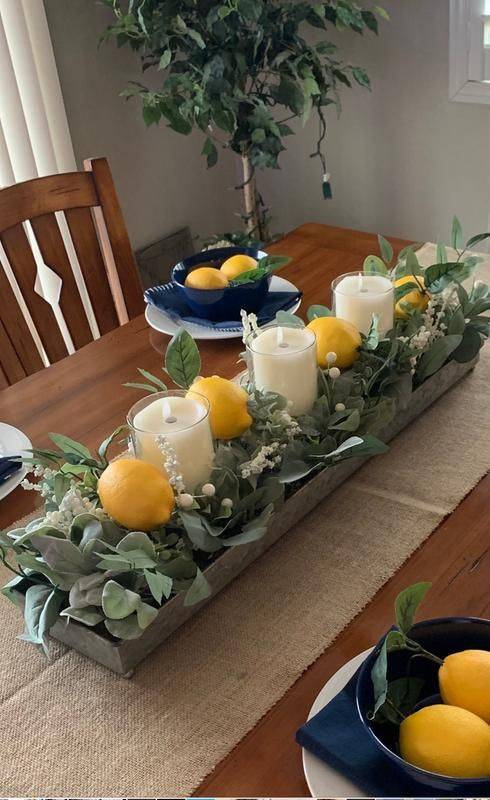 Candles and Lemons - A Tray of Them