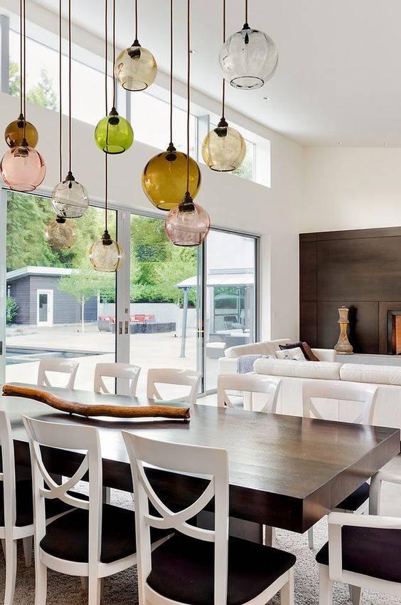 Vibrant and Vivid - Dining Room Lighting Fixture Ideas