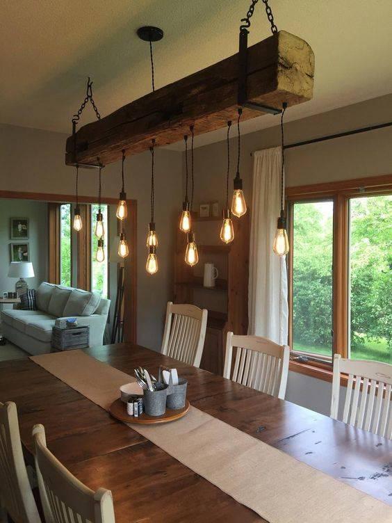 Fun in Farmhouse - A Barn Beam Fixture