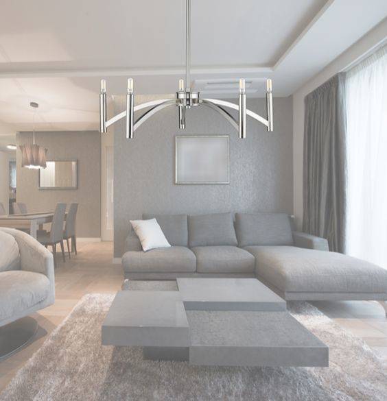 Polished Metal - Modern Chandeliers for Living Room