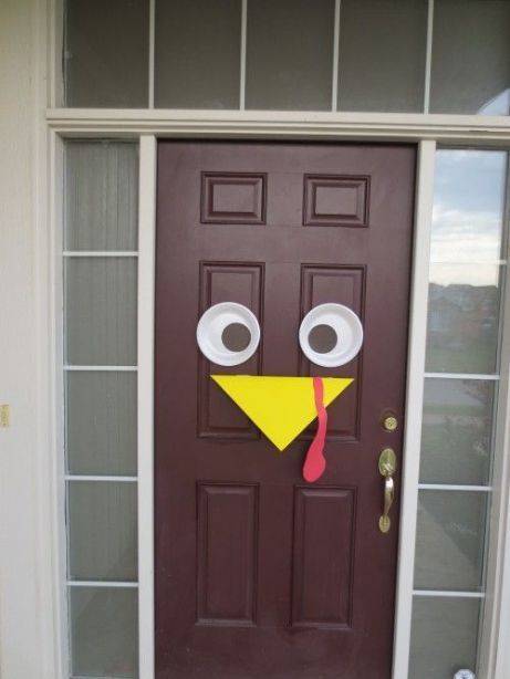 A Cheap Solution - Thanksgiving Door Decorating Ideas