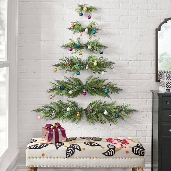 20 WALL HANGING CHRISTMAS TREE Wall Christmas Tree Ideas Founterior