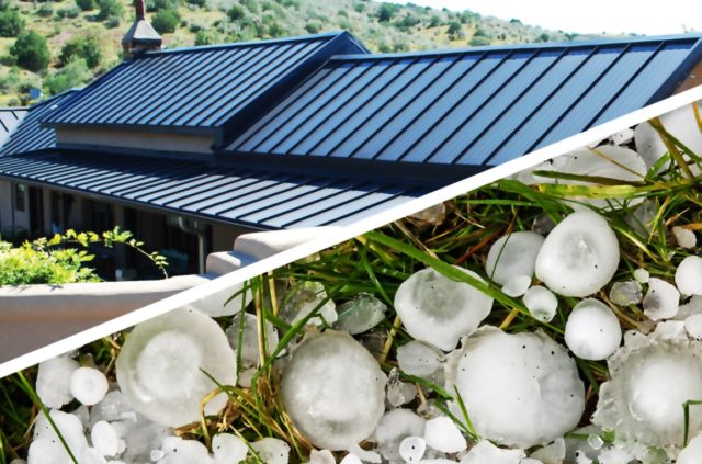 Metal Roofing &amp; Hail Damage: How Hail is Tested &amp; Insurance Waivers