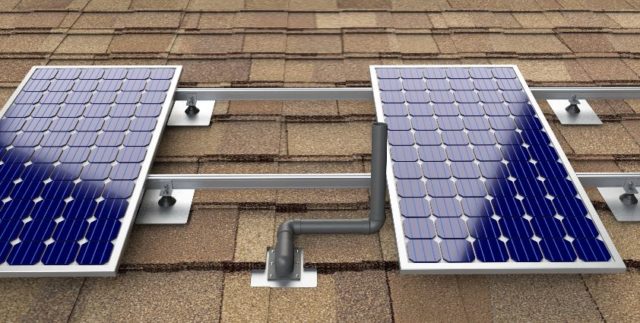 Install Solar Panels around Roof Vent Pipes - Roofing